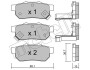 Комплект тормозных колодок, дисковый тормоз METELLI 22-0176-1 (фото 1)