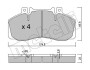 Комплект тормозных колодок, дисковый тормоз METELLI 22-0267-0 (фото 1)