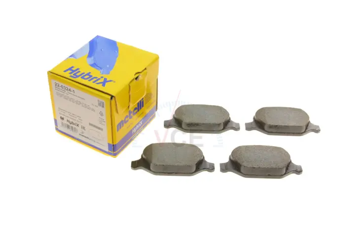 Комплект тормозных колодок, дисковый тормоз METELLI 22-0324-1 (фото 1)