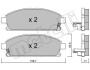 Комплект гальмівних колодок, дискове гальмо METELLI 22-0406-1 (фото 1)