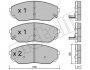 Комплект тормозных колодок, дисковый тормоз METELLI 22-0515-0 (фото 2)