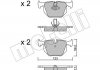 Комплект тормозных колодок, дисковый тормоз METELLI 22-0560-0 (фото 1)