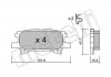 Комплект тормозных колодок, дисковый тормоз METELLI 22-0619-0 (фото 1)