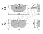 Комплект тормозных колодок, дисковый тормоз METELLI 22-0642-0 (фото 1)