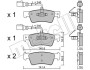 Комплект гальмівних колодок, дискове гальмо METELLI 22-0661-0 (фото 1)