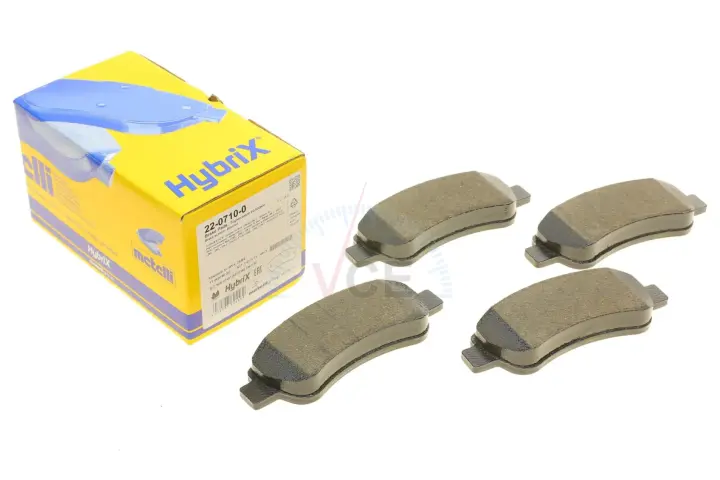 Фото 1 - Комплект тормозных колодок, дисковый тормоз METELLI 22-0710-0 Комплект тормозных колодок, дисковый тормоз METELLI 22-0710-0 (фото 1)