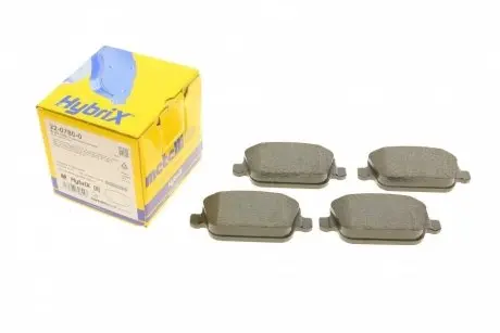 Комплект гальмівних колодок, дискове гальмо METELLI 22-0780-0