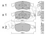 Комплект тормозных колодок, дисковый тормоз METELLI 22-0817-2 (фото 1)