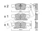 Комплект гальмівних колодок, дискове гальмо METELLI 22-0928-0 (фото 1)