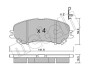 Комплект тормозных колодок, дисковый тормоз METELLI 22-1010-0 (фото 1)