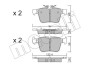 Комплект тормозных колодок, дисковый тормоз METELLI 22-1020-0 (фото 1)