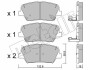 Комплект гальмівних колодок, дискове гальмо METELLI 22-1026-0 (фото 1)