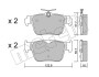 Тормозные колодки (задние) audi a3/skoda octavia/vw golf viii 1.4/2.0 tsi 20- METELLI 22-1317-0 (фото 1)
