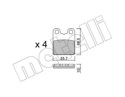 Тормозные колодки METELLI 22-1326-0