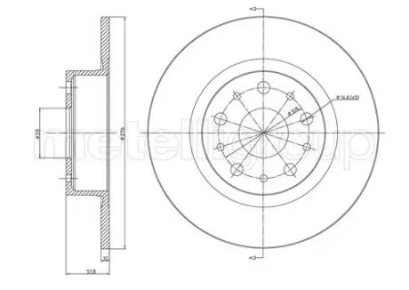 Гальмівні диски METELLI 23-0410C