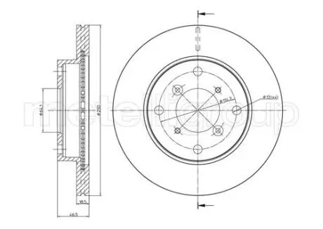 Тормозной диск suzuki swift ii -01 METELLI 23-0757