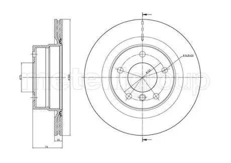 Тормозные диски METELLI 23-1014C
