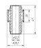 Сайлентблок тяги підрамника Note;Megane II;Clio III;ScenicII R=L (горизонтальний) METGUM 2426 (фото 2)
