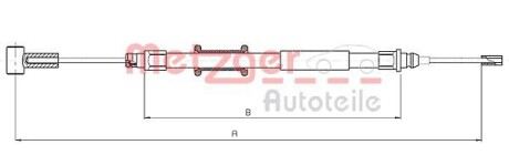 Трос, стояночная тормозная система METZGER 10.4744