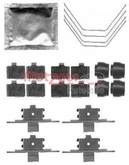 Комплектующие, колодки дискового тормоза METZGER 109-1791 (фото 1)