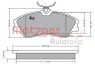 Комплект тормозных колодок, дисковый тормоз METZGER 1170377 (фото 1)