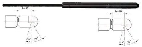 Газова пружина, капот METZGER 2110231