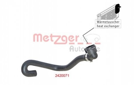 Шланг радиатора METZGER 2420071 (фото 1)