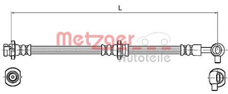 Гальмівний шланг METZGER 4110131