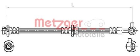 Гальмівний шланг METZGER 4110132