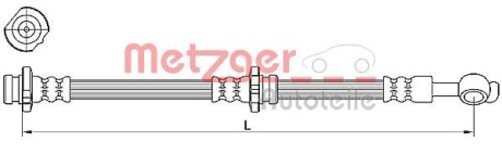 Тормозной шланг METZGER 4110471