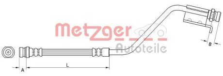 Гальмівний шланг METZGER 4110825