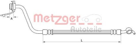 Гальмівний шланг METZGER 4111056