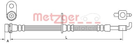 Тормозной шланг METZGER 4111331