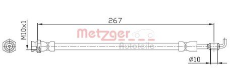 Гальмівний шланг METZGER 4112230