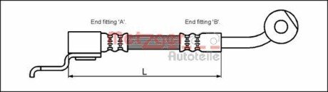 Гальмівний шланг METZGER 4113522