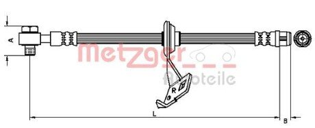 Гальмівний шланг METZGER 4116207