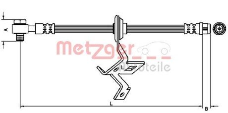 Гальмівний шланг METZGER 4116208