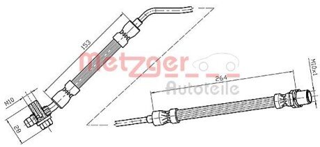 Гальмівний шланг METZGER 4116216