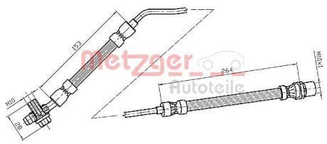 Гальмівний шланг METZGER 4116217