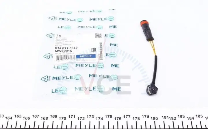 Сигналізатор, знос гальмівних колодок MEYLE 014 899 0049 (фото 1)