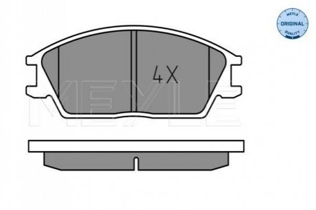 Комплект тормозных колодок, дисковый тормоз MEYLE 025 210 1214 (фото 1)