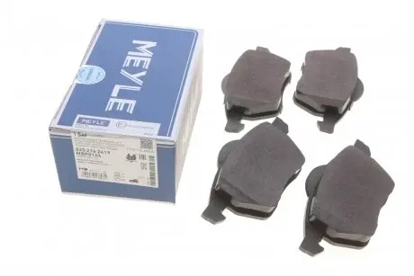 Комплект тормозных колодок, дисковый тормоз MEYLE 025 216 2419