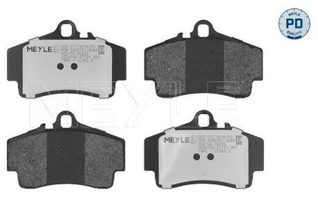 Комплект тормозных колодок, дисковый тормоз MEYLE 025 217 9216/PD