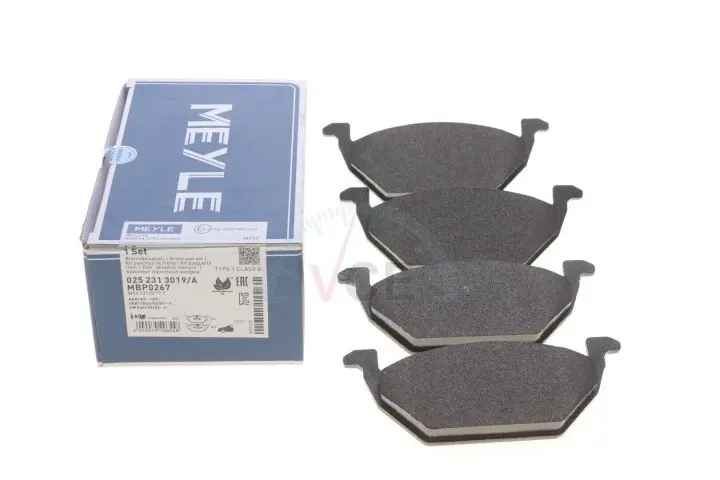 Комплект тормозных колодок, дисковый тормоз MEYLE 025 231 3019/A (фото 1)