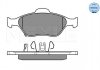 Комплект тормозных колодок, дисковый тормоз MEYLE 025 232 0217/W (фото 2)
