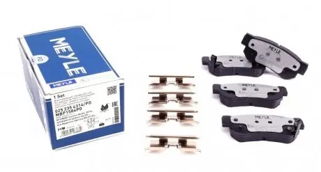 Комплект тормозных колодок, дисковый тормоз MEYLE 025 235 4314/PD