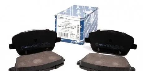 Колодки гальмівні дискові передні комплект SKODA FABIA II (5J5,5J2) 07-10; SEAT IBIZA 02-09; VW POLO (9N_) 05-09 MEYLE 025 235 8118
