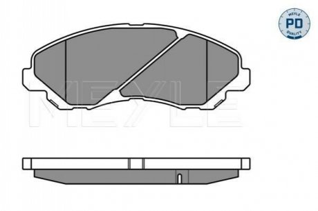 Комплект тормозных колодок, дисковый тормоз MEYLE 025 235 8416/PD (фото 1)