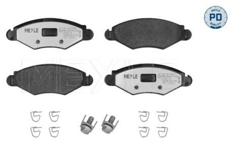 Комплект гальмівних колодок, дискове гальмо MEYLE 025 235 9718/PD