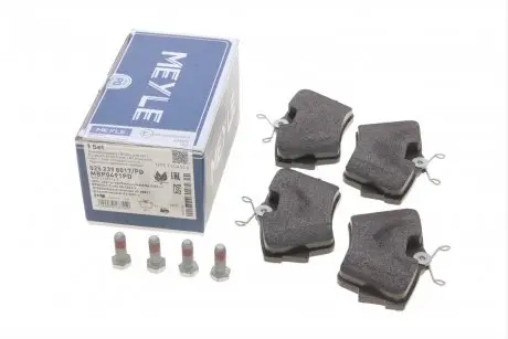 Комплект тормозных колодок, дисковый тормоз MEYLE 025 239 8017/PD